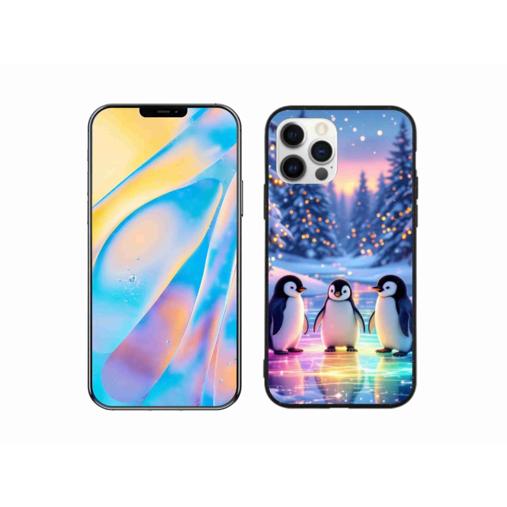 Gélový kryt mmCase na iPhone 12 Pro - tučníci