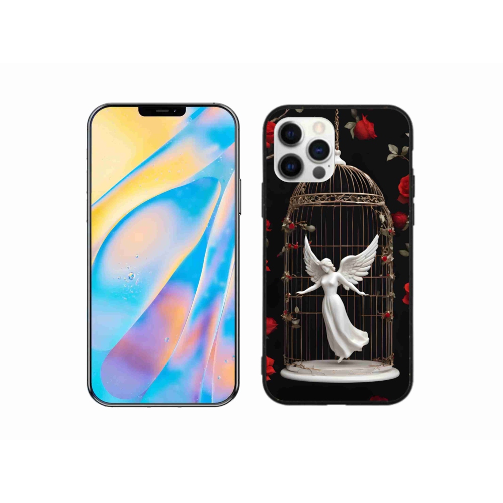 Gélový kryt mmCase na iPhone 12 Pro - uväznený anjel