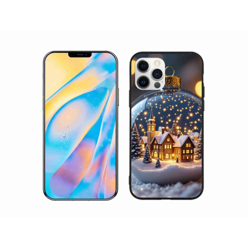 Gélový kryt mmCase na iPhone 12 Pro - vianočné gule 4