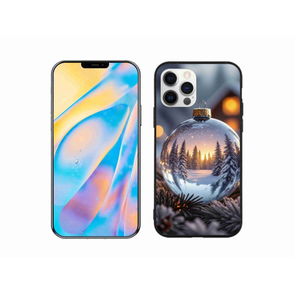 Gélový kryt mmCase na iPhone 12 Pro - vianočná ozdoba
