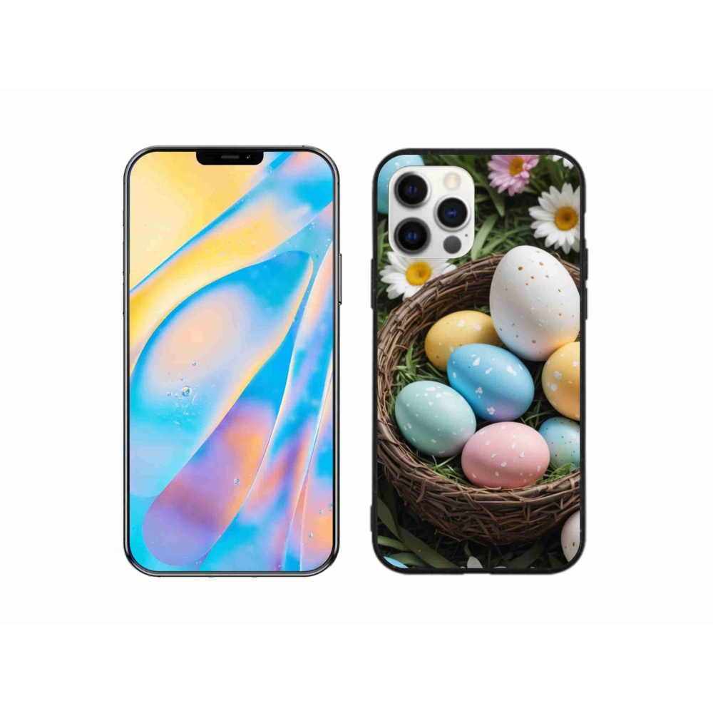 Gélový kryt mmCase na iPhone 12 Pro - veľkonočné vajíčka 2