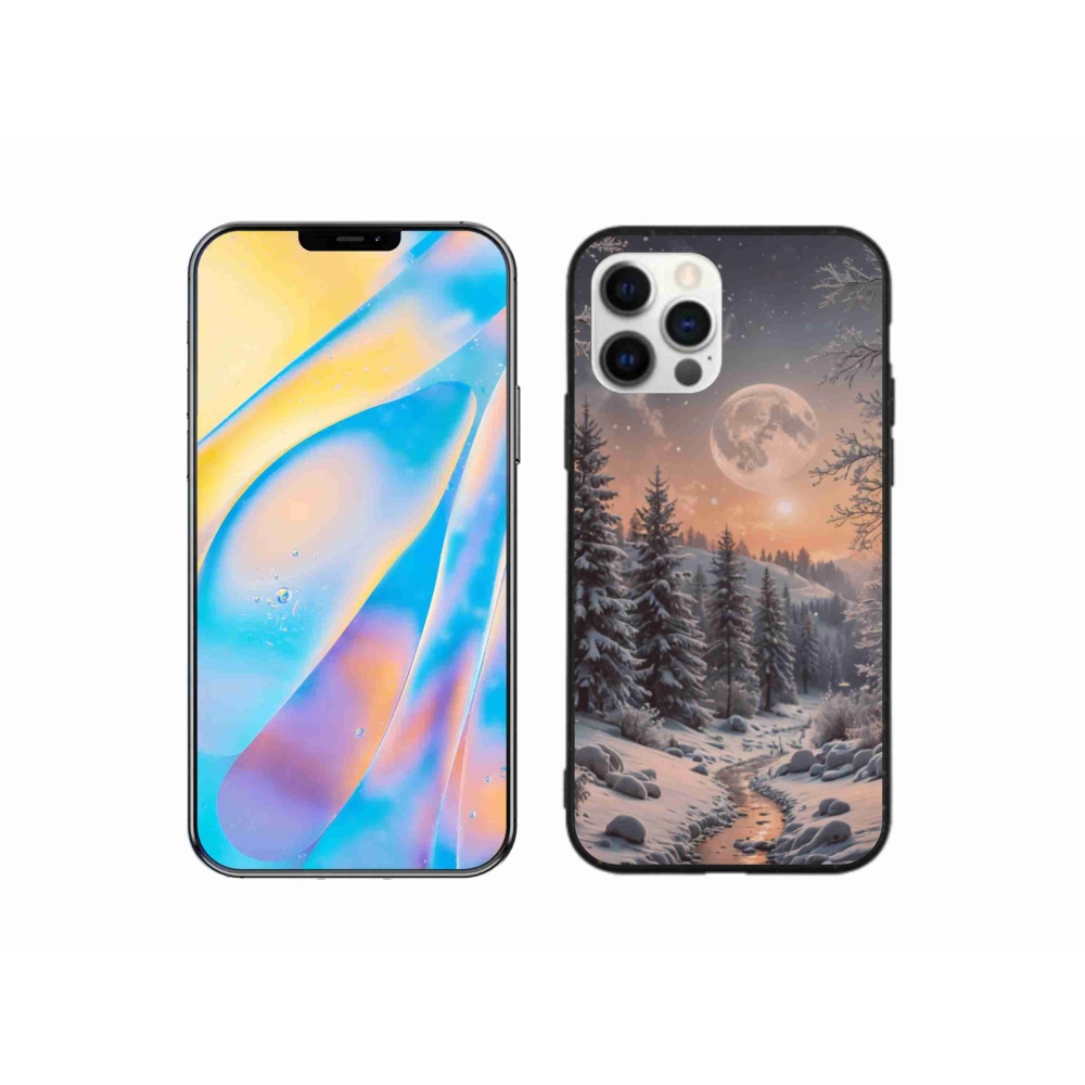 Gélový kryt mmCase na iPhone 12 Pro - zimná krajina 2