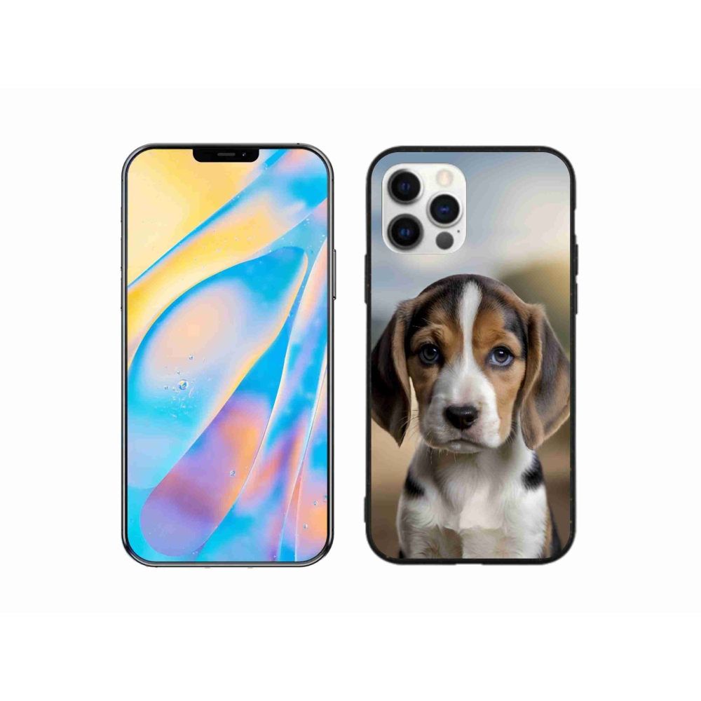 Gélový kryt mmCase na iPhone 12 - roztomilý bígl