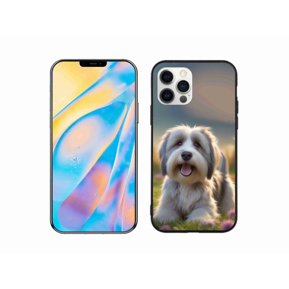 Gélový kryt mmCase na iPhone 12 - roztomilý havanský psík