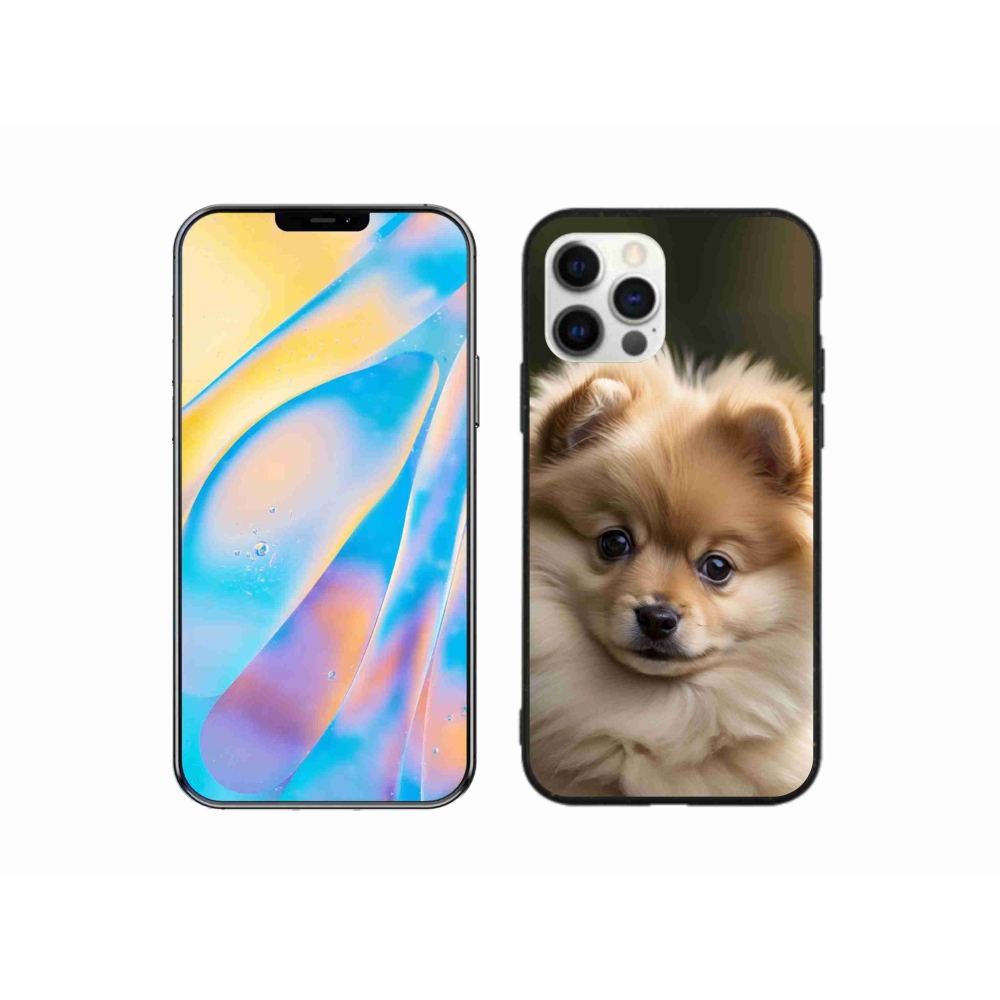 Gélový kryt mmCase na iPhone 12 - roztomilý pomeranian 2