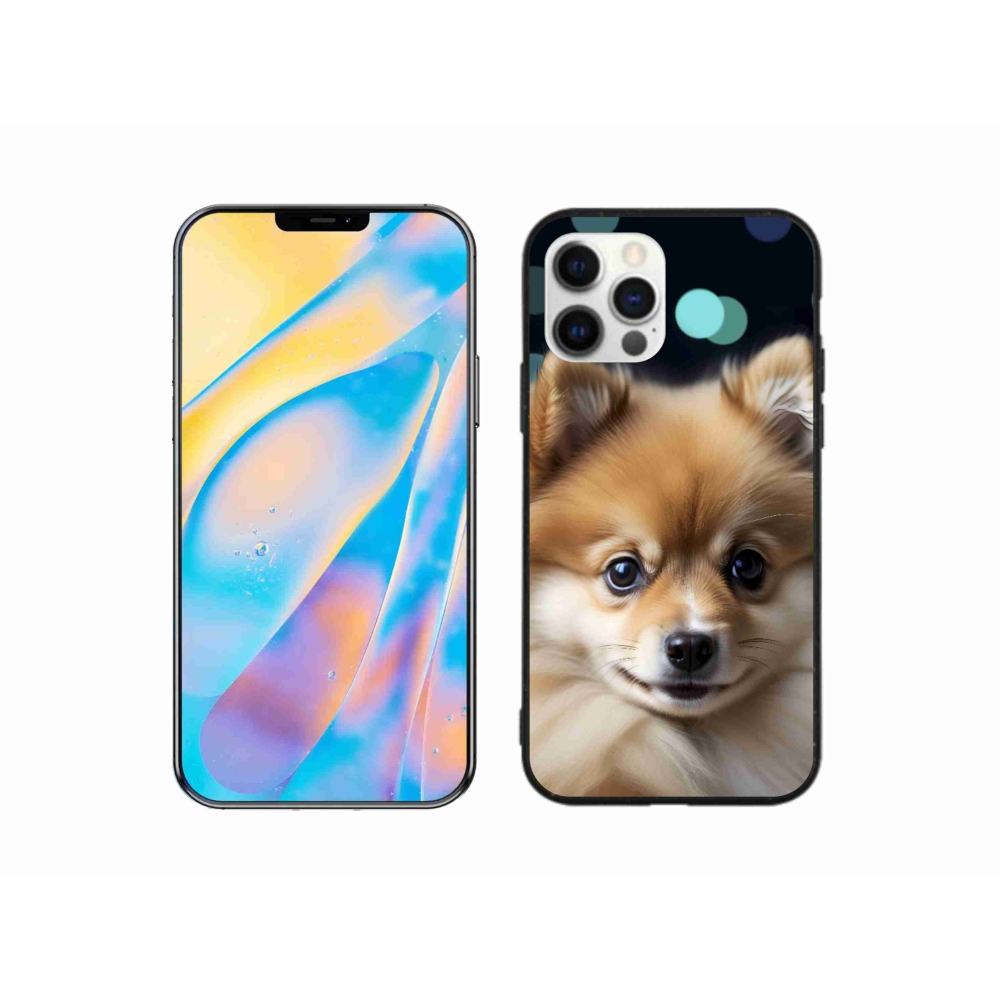 Gélový kryt mmCase na iPhone 12 - roztomilý pomeranian