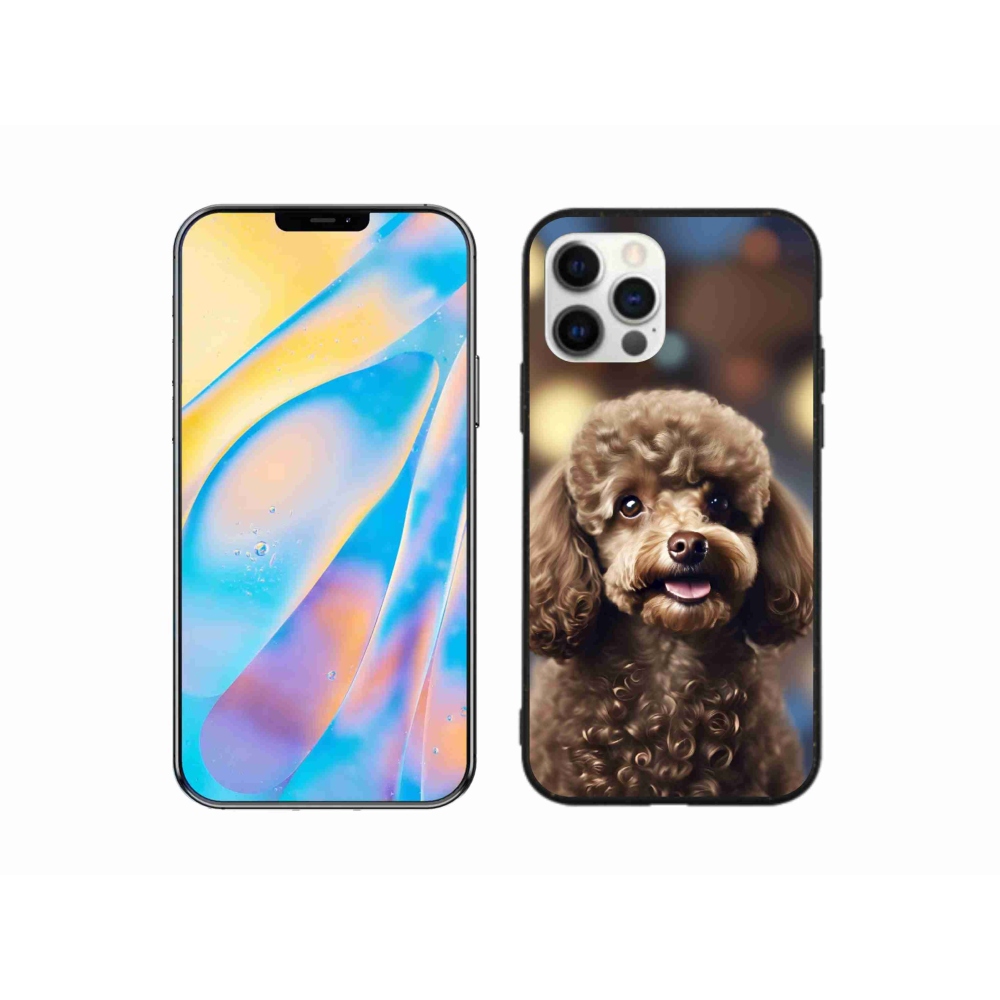Gélový kryt mmCase na iPhone 12 - roztomilý pudel