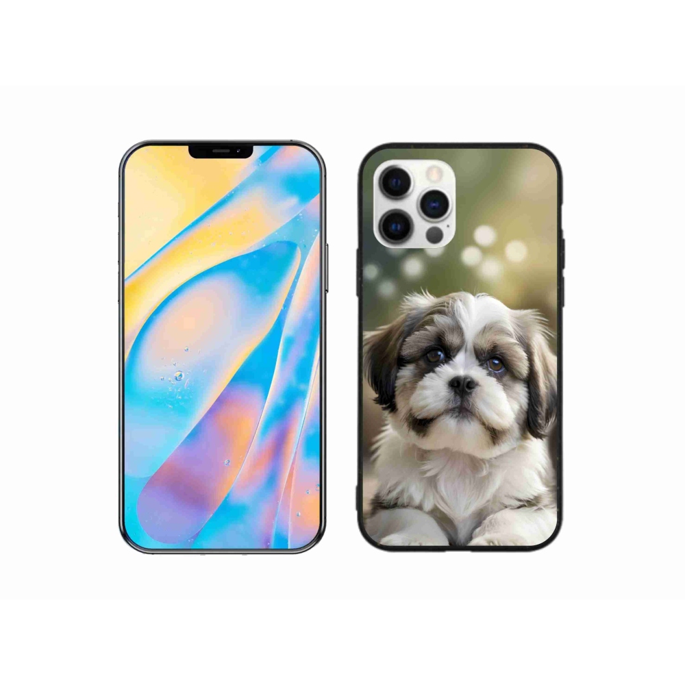 Gélový kryt mmCase na iPhone 12 - roztomilý shih-tzu