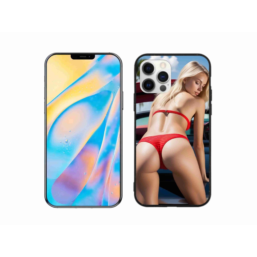 Gélový kryt mmCase na iPhone 12 - sexy žena 2