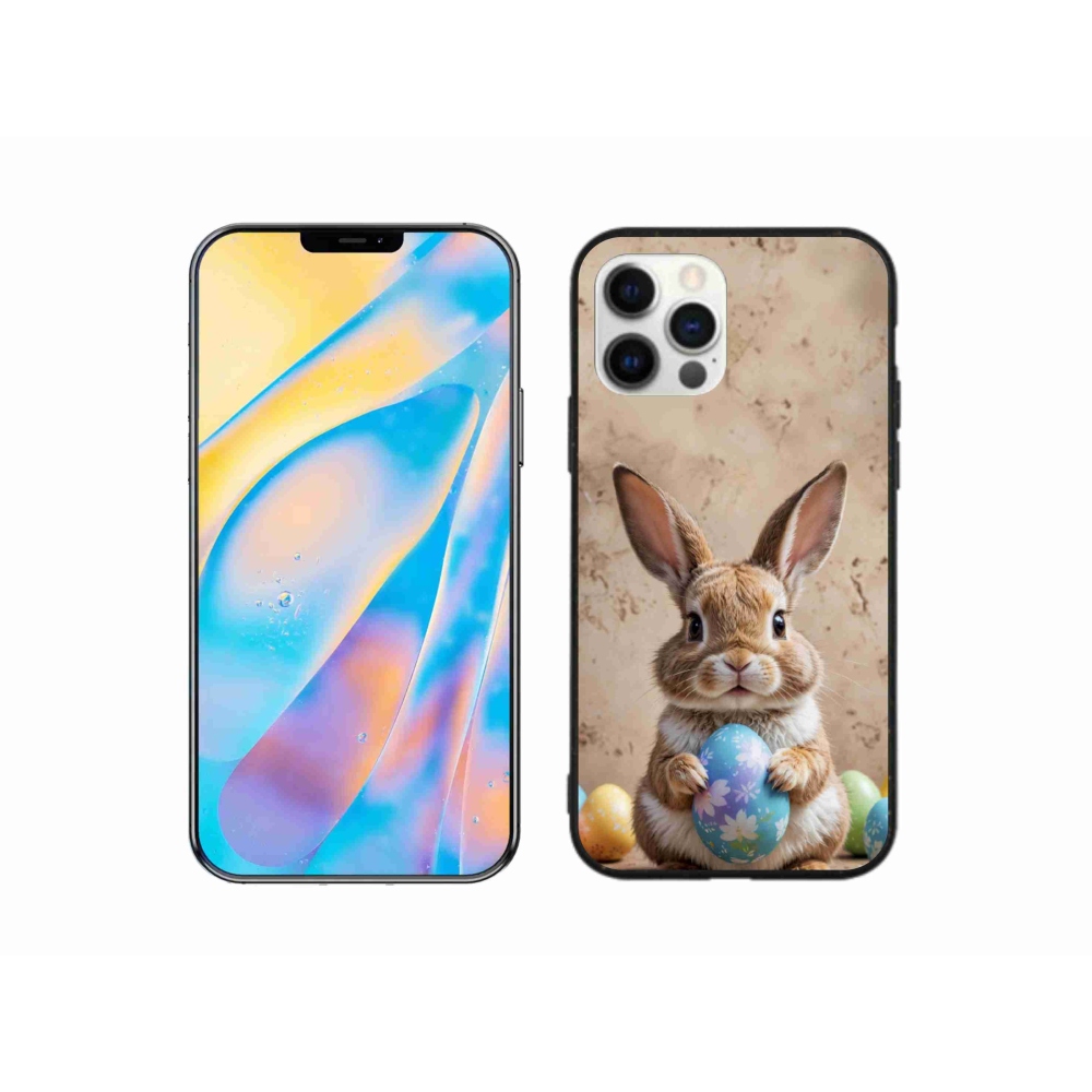 Gélový kryt mmCase na iPhone 12 - veľkonočný zajačik