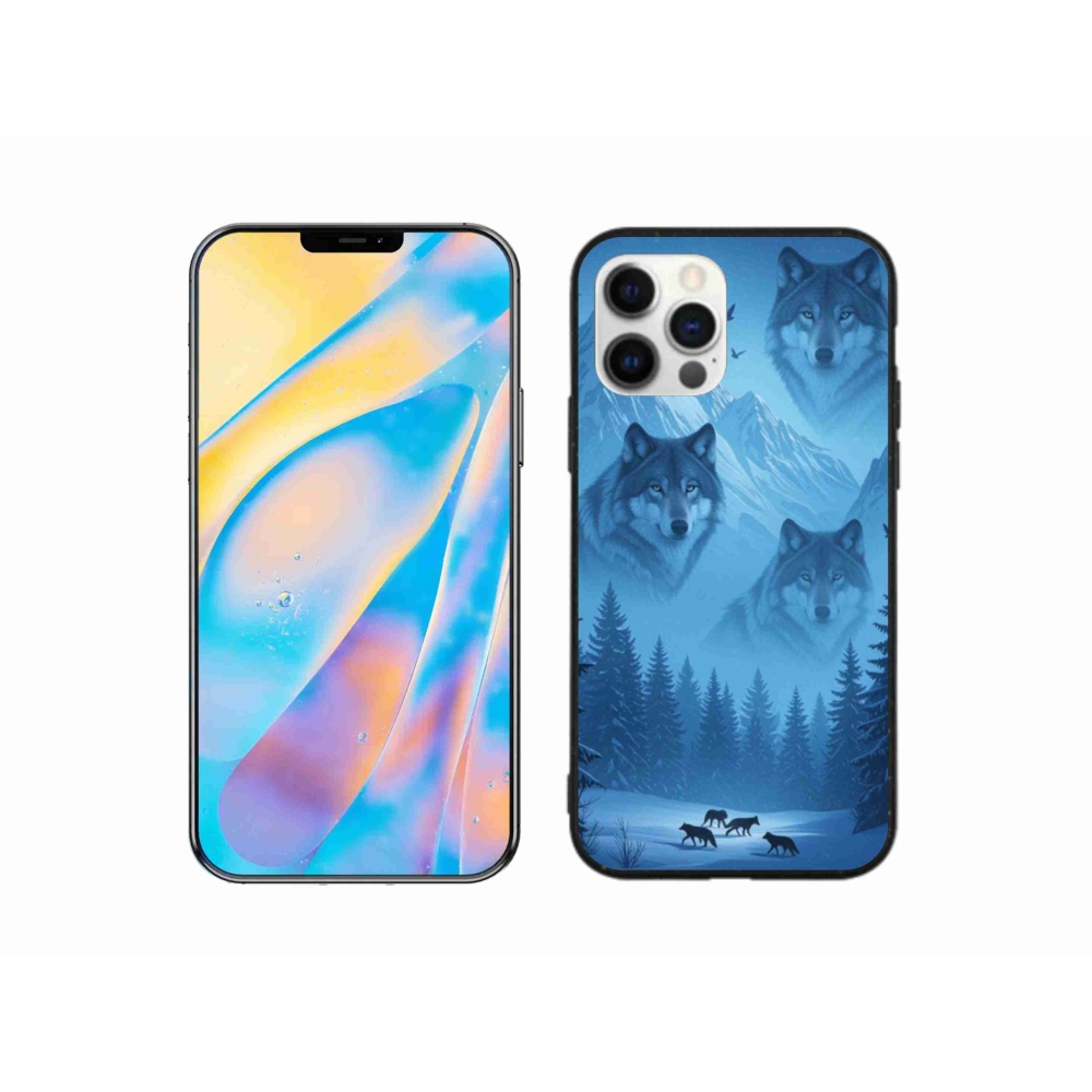 Gélový kryt mmCase na iPhone 12 - vlčia svorka