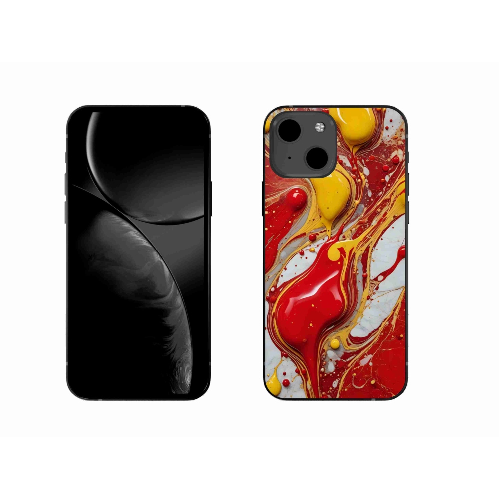 Gélový kryt mmCase na iPhone 13 - abstraktný motív 42