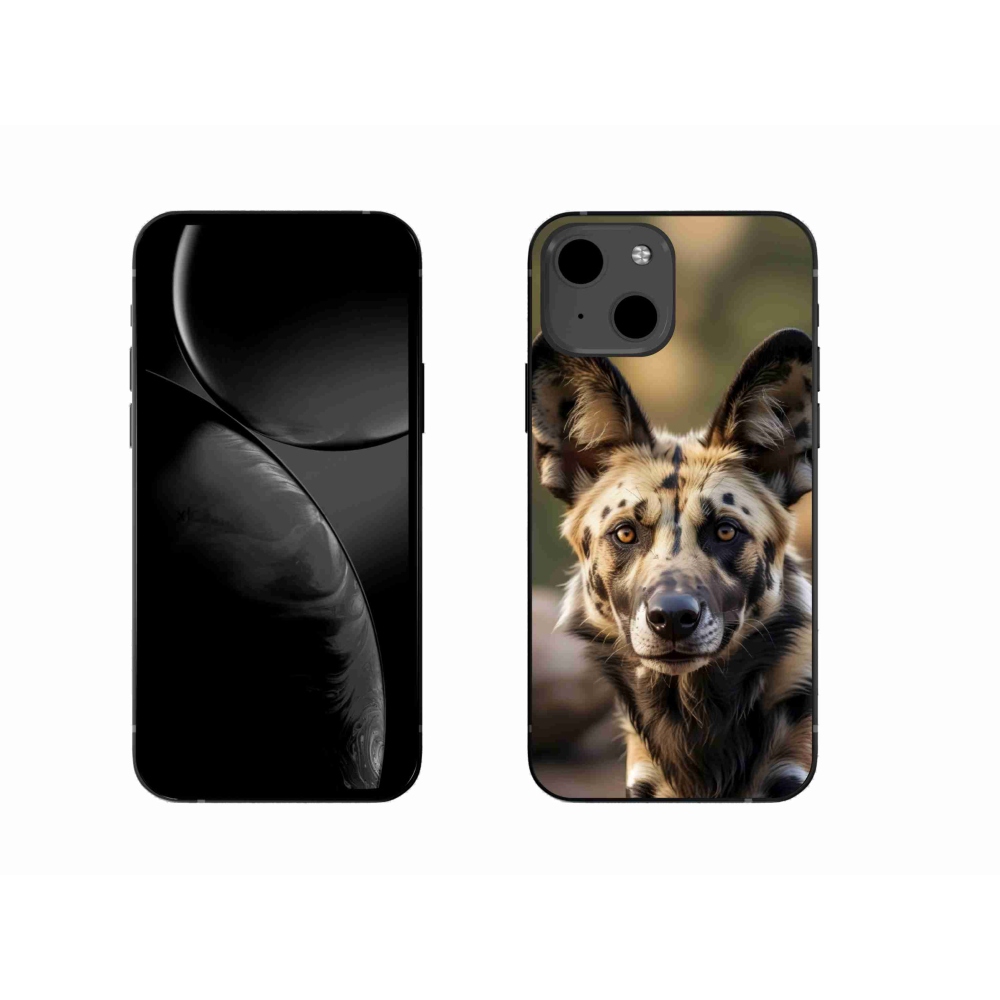 Gélový kryt mmCase na iPhone 13 - africký divoký pes