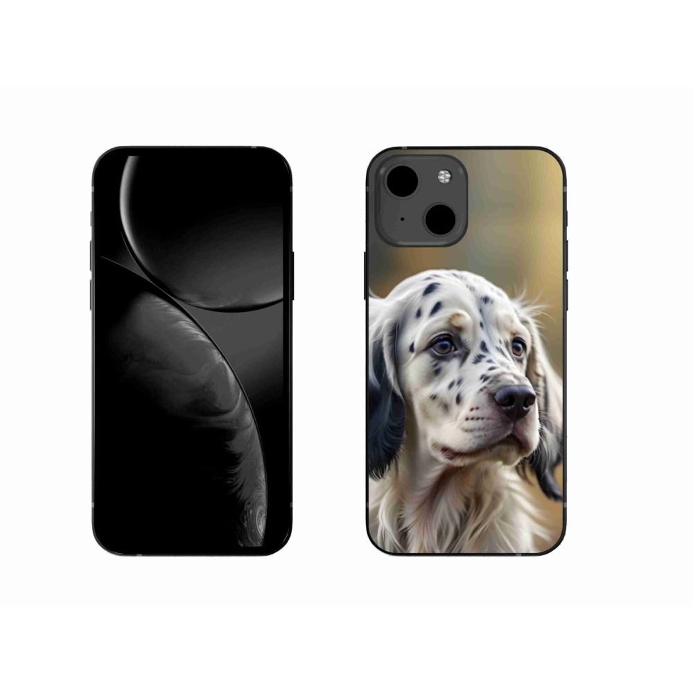 Gélový kryt mmCase na iPhone 13 - anglický seter