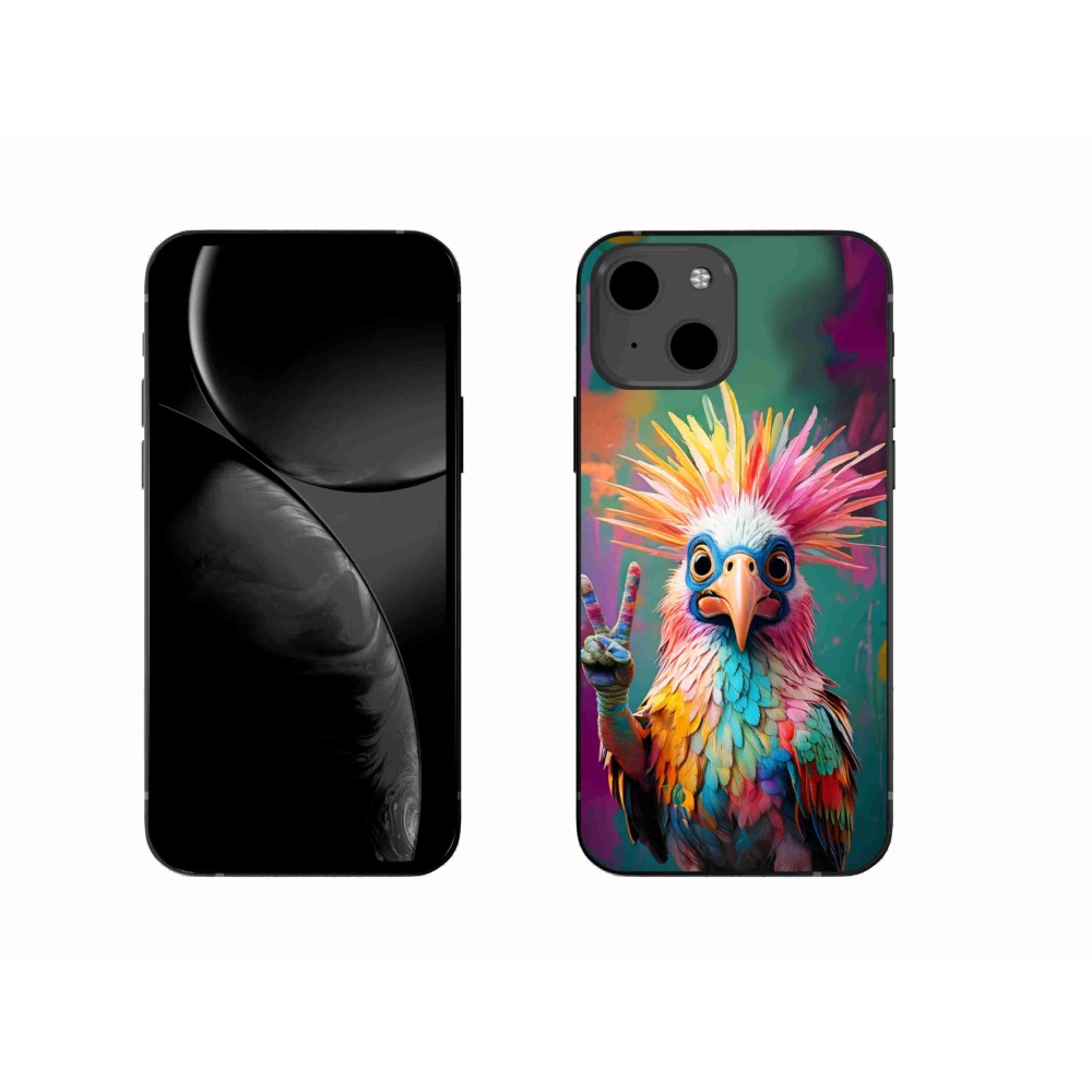 Gélový kryt mmCase na iPhone 13 - farebný rebel