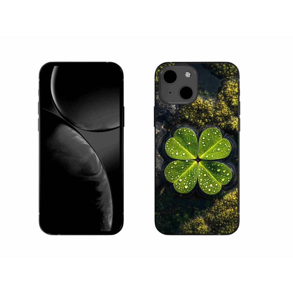 Gélový kryt mmCase na iPhone 13 - štvorlístok