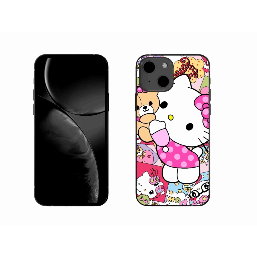 Gélový kryt mmCase na iPhone 13 - cute kitty