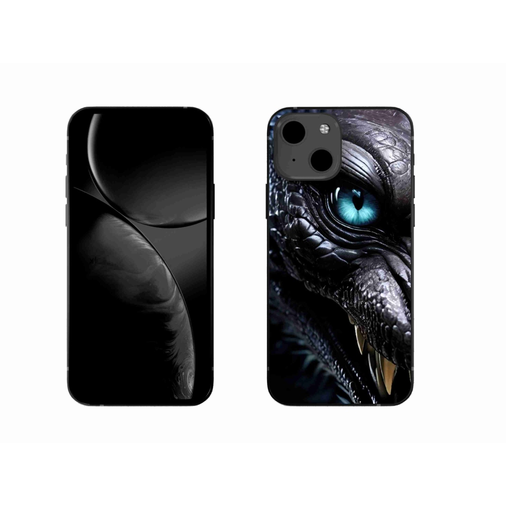 Gélový kryt mmCase na iPhone 13 - dračí pohľad