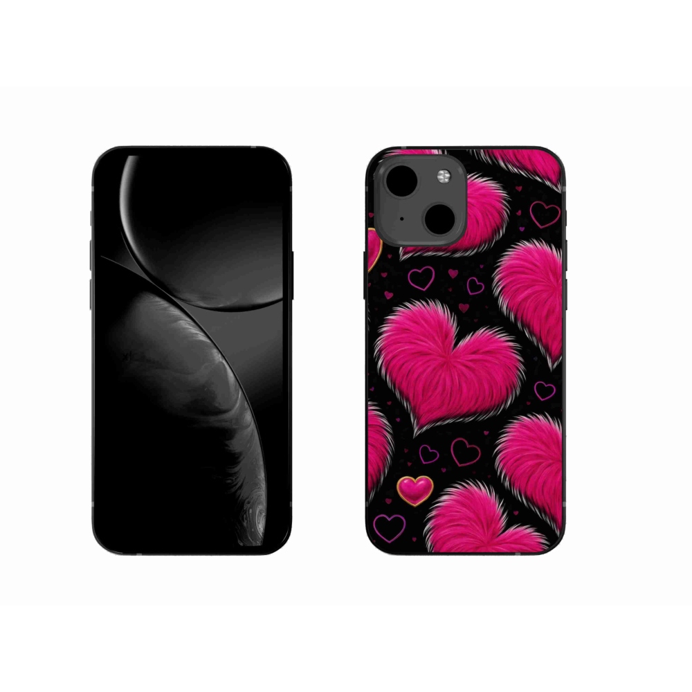 Gélový kryt mmCase na iPhone 13 - hebké srdce