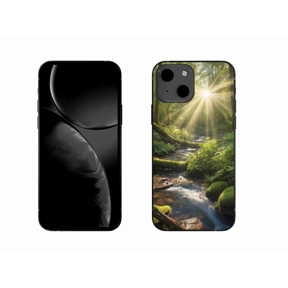 Gélový kryt mmCase na iPhone 13 - hlbina lesa