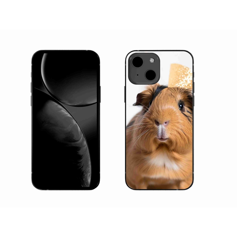 Gélový kryt mmCase na iPhone 13 - hnedé morča