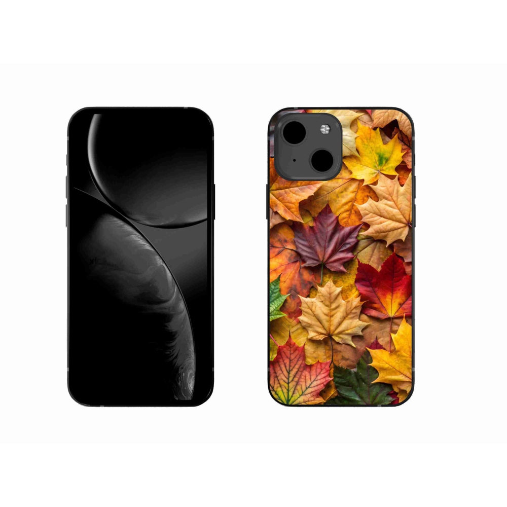 Gélový kryt mmCase na iPhone 13 - javorové listy 2