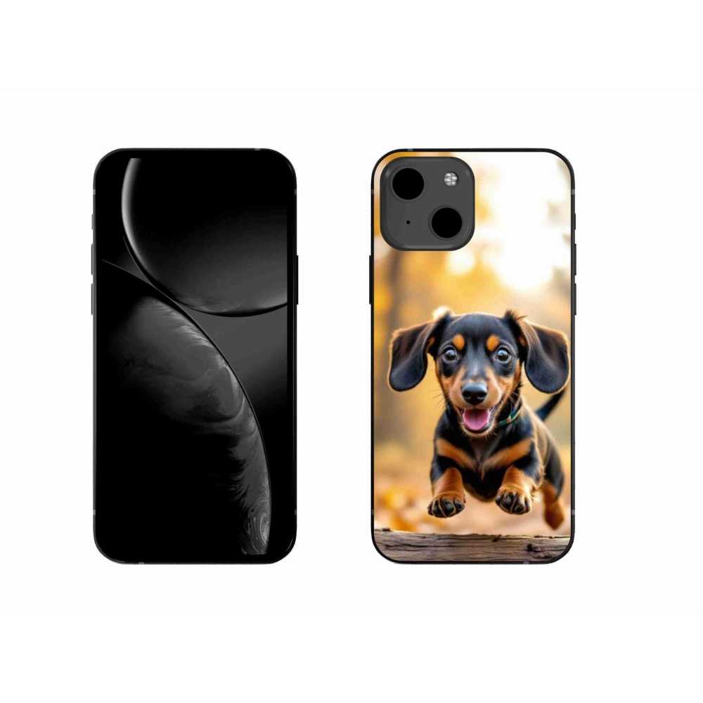 Gélový kryt mmCase na iPhone 13 - jazvečík 2