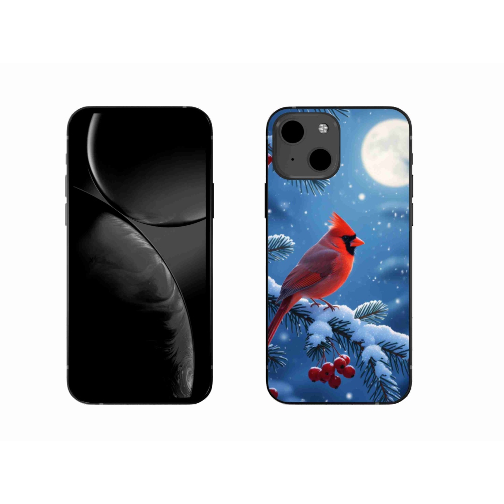 Gélový kryt mmCase na iPhone 13 - kardinál červený