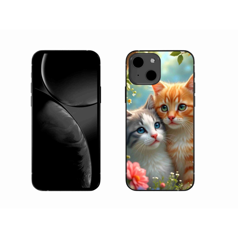 Gélový kryt mmCase na iPhone 13 - mačacia láska 2