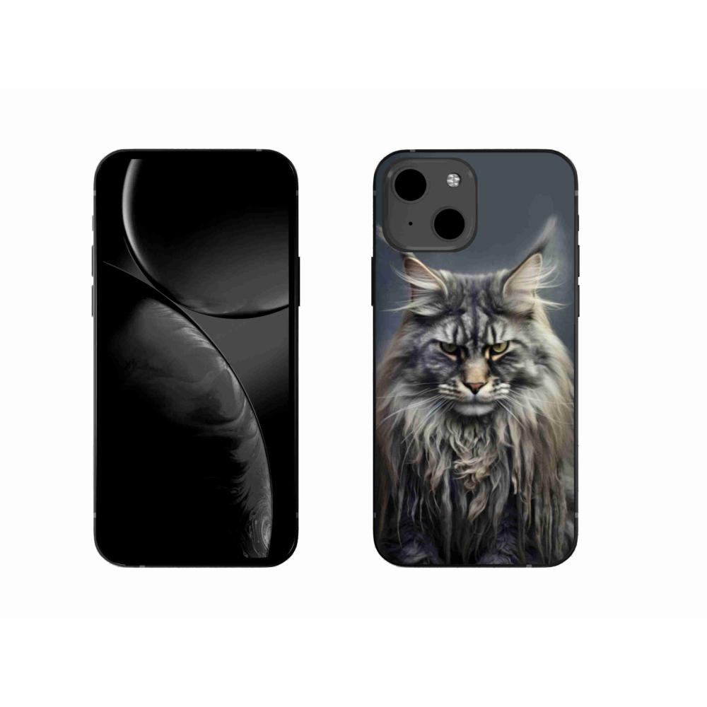 Gélový kryt mmCase na iPhone 13 - mačacie pohľad 4