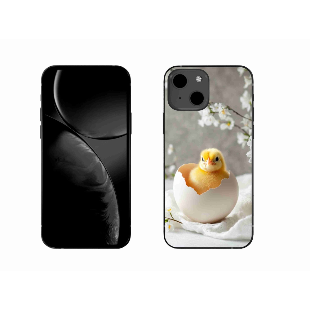 Gélový kryt mmCase na iPhone 13 - kuriatko