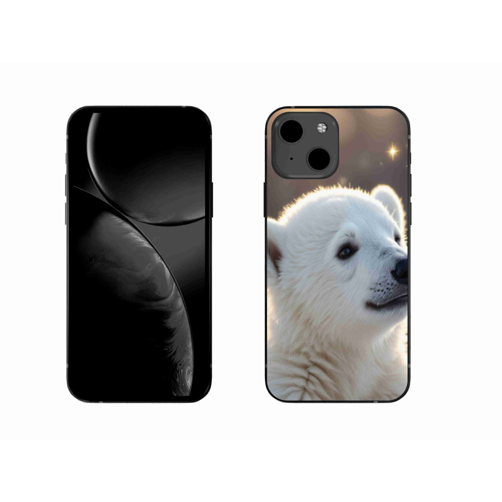 Gélový kryt mmCase na iPhone 13 - ľadový medveď