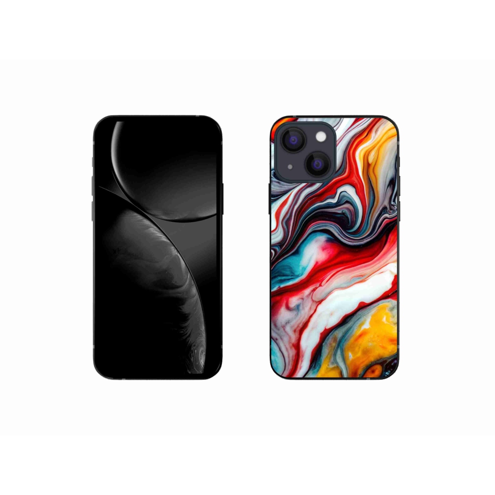 Gélový kryt mmCase na iPhone 13 Mini - abstraktný motív 35