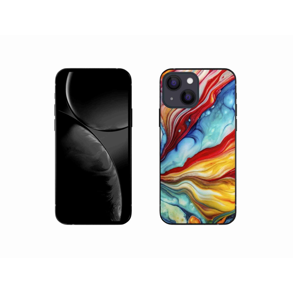 Gélový kryt mmCase na iPhone 13 Mini - abstraktný motív 58