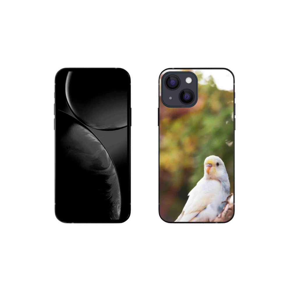 Gélový kryt mmCase na iPhone 13 Mini - andulka biela