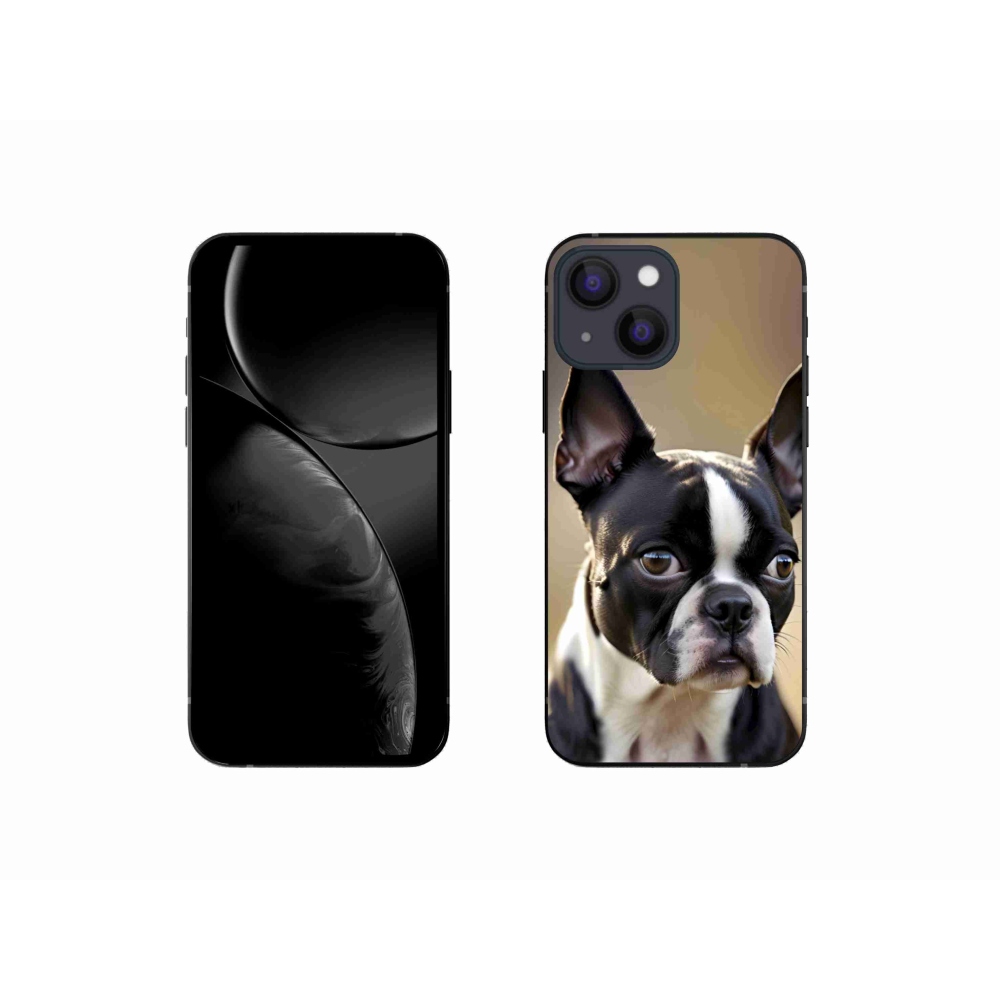 Gélový kryt mmCase na iPhone 13 Mini - bostonský teriér