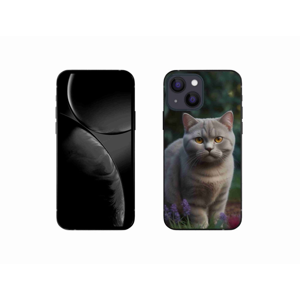 Gélový kryt mmCase na iPhone 13 Mini - britská mačka