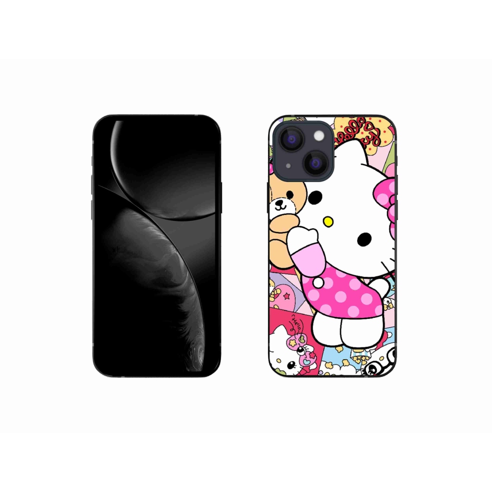 Gélový kryt mmCase na iPhone 13 Mini - cute kitty