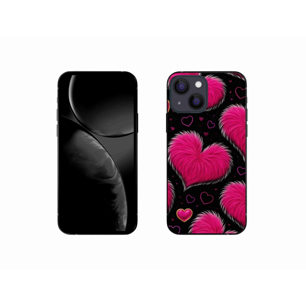 Gélový kryt mmCase na iPhone 13 Mini - hebké srdce