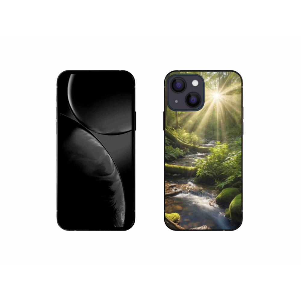 Gélový kryt mmCase na iPhone 13 Mini - hlbina lesa
