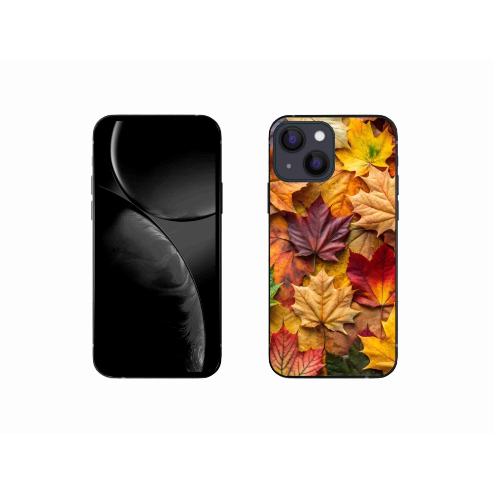 Gélový kryt mmCase na iPhone 13 Mini - javorové listy 2