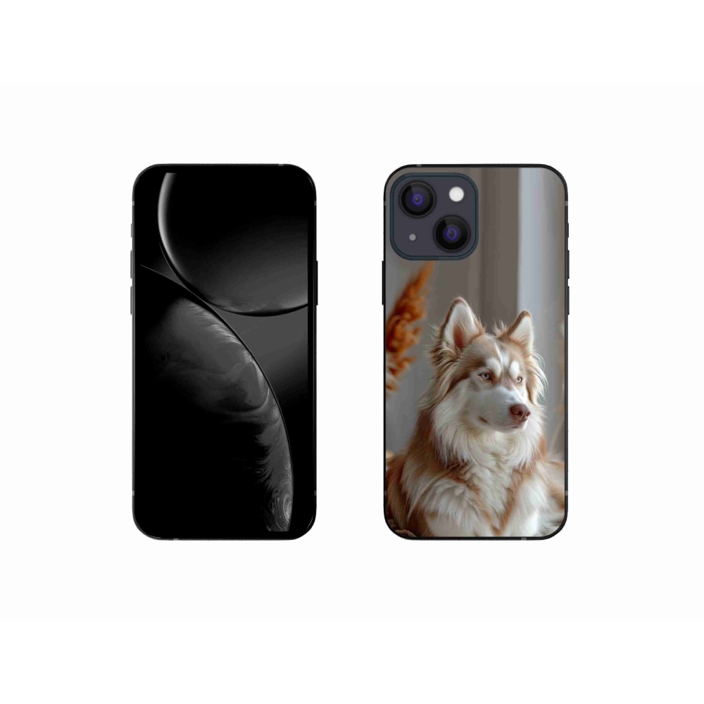 Gélový kryt mmCase na iPhone 13 Mini - pokojný sibírsky husky