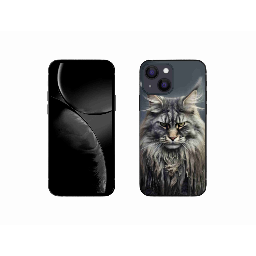 Gélový kryt mmCase na iPhone 13 Mini - mačacie pohľad 4