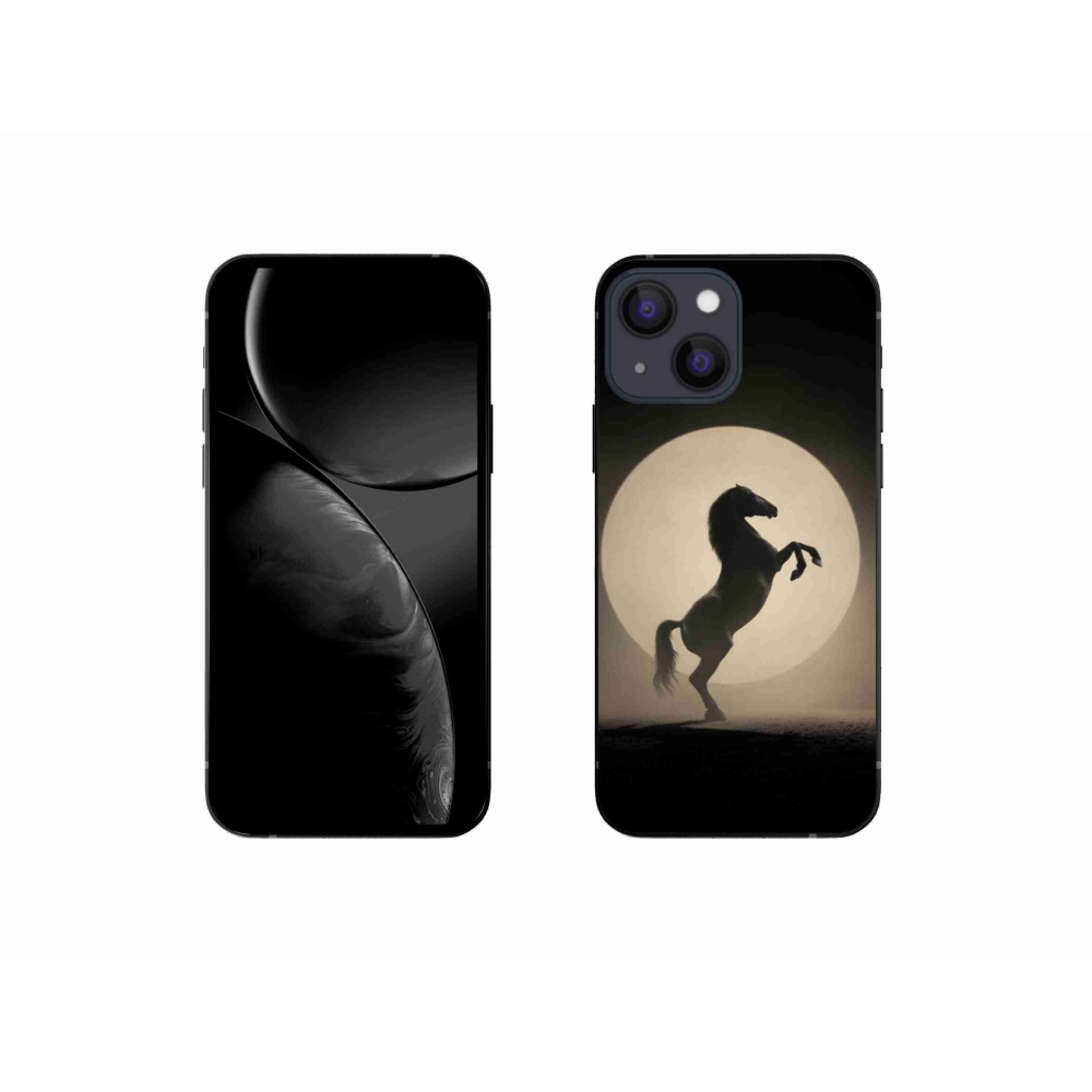 Gélový kryt mmCase na iPhone 13 Mini - kôň v siluete