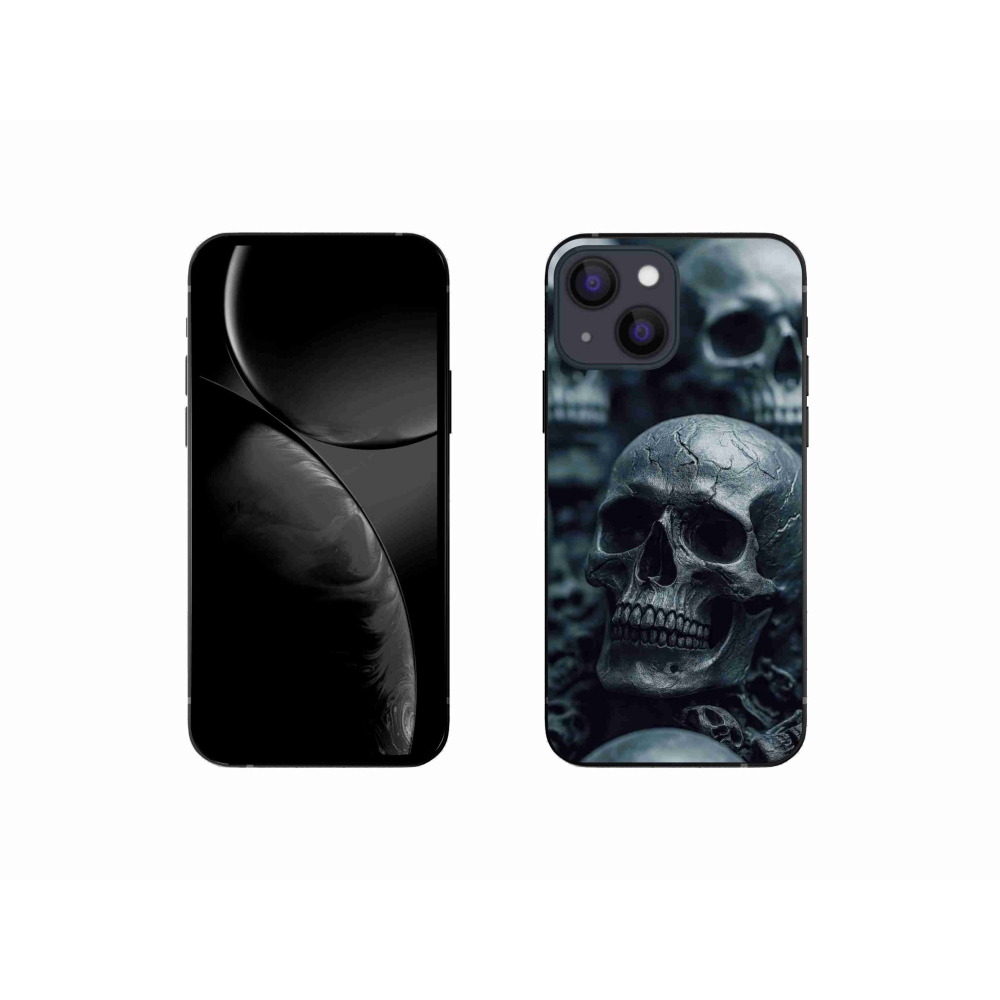 Gélový kryt mmCase na iPhone 13 Mini - lebka 2