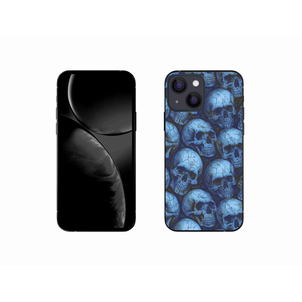 Gélový kryt mmCase na iPhone 13 Mini - lebky
