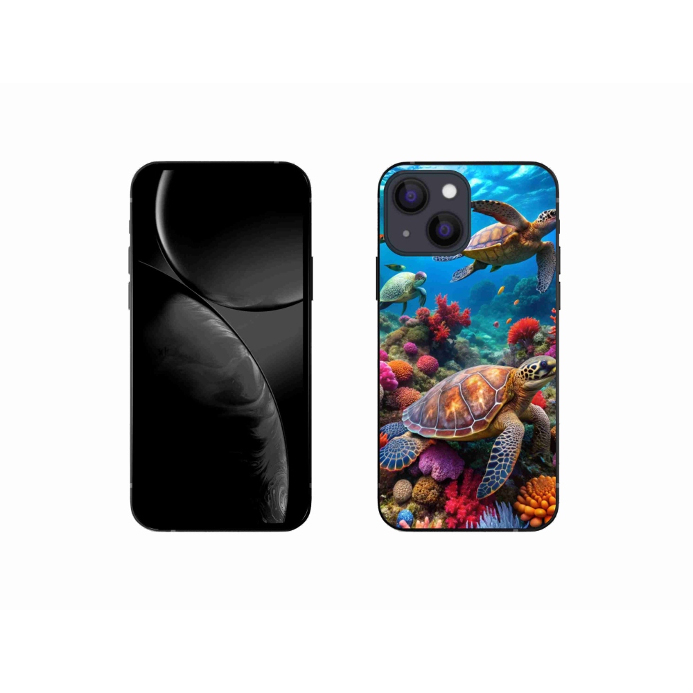 Gélový kryt mmCase na iPhone 13 Mini - morský svet 2