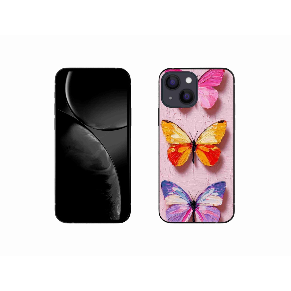 Gélový kryt mmCase na iPhone 13 Mini - motýlia trojica
