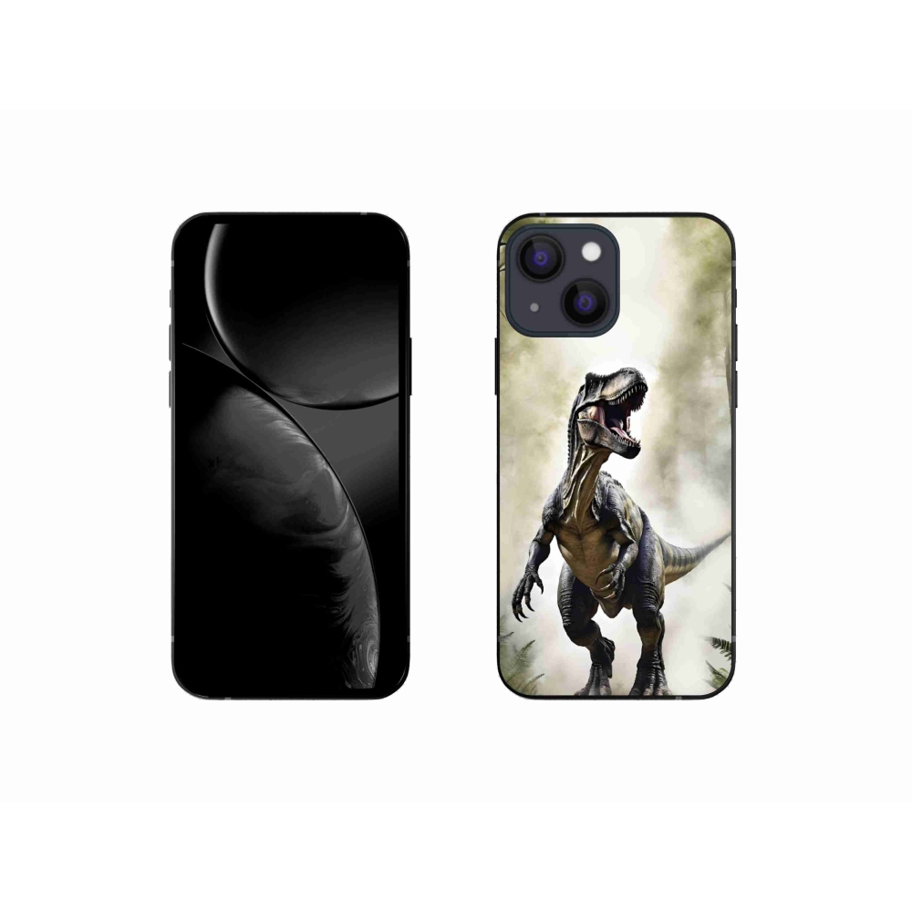 Gélový kryt mmCase na iPhone 13 Mini - naštvaný T-Rex