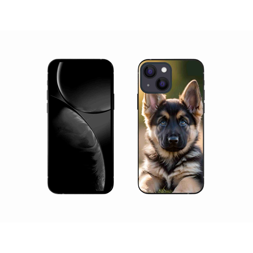 Gélový kryt mmCase na iPhone 13 Mini - nemecký ovčiak v prírode